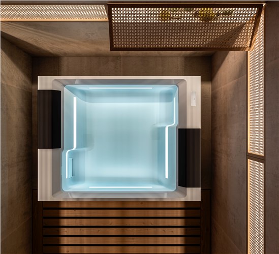 MINIPISCINA IDROMASSAGGIO TREESSE SOUL SPA BIANCO SATINATO - immagine 2